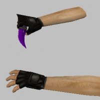 Модель ножа HD «Flip Knife | Purple Oil»