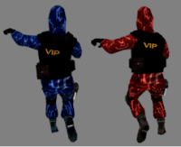 VIP models with 3D text